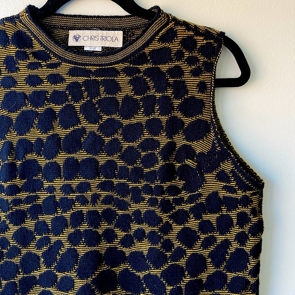 Chris Triola sleeveless knit top